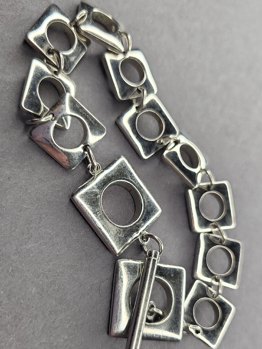 Silver Geometric Link Bracelet Silver Geometric Link Bracelet